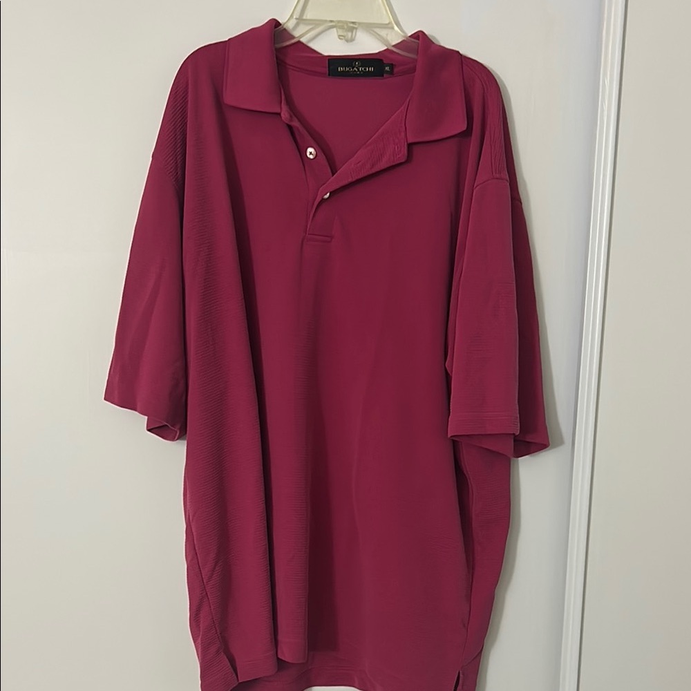 Bugatchi Vomo Men's Red Polo Shirt